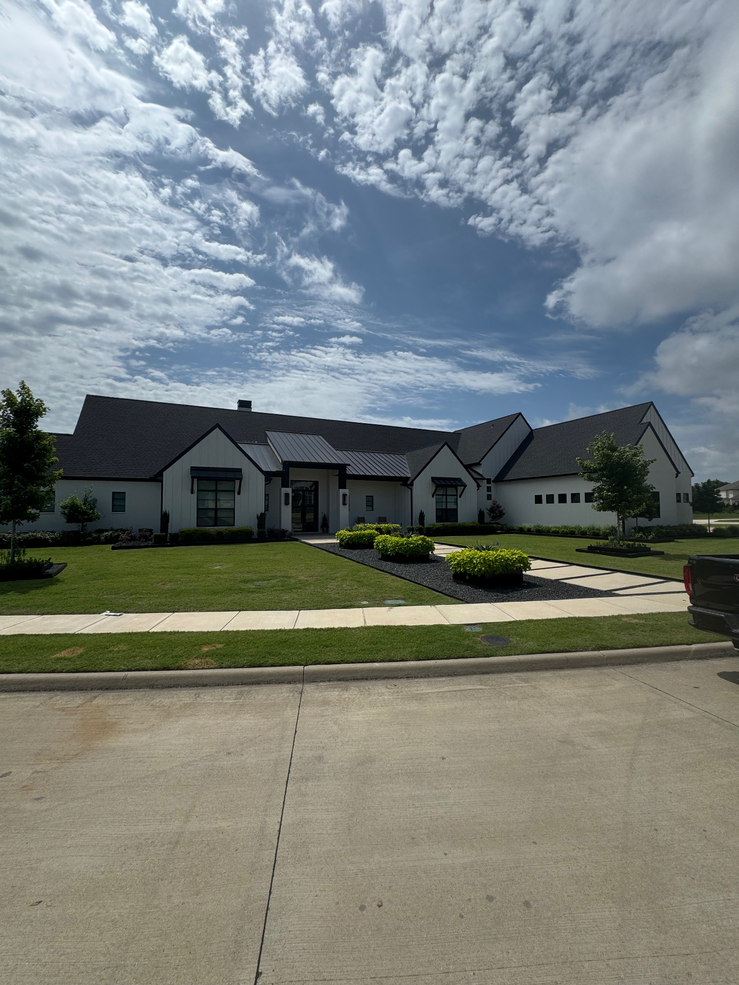 Modern farmhouse with professional window tinting