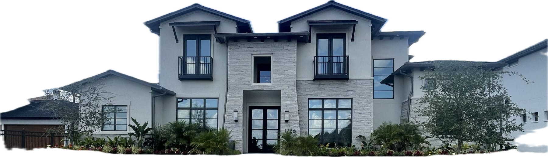 Modern luxury home with professional window tinting in Rockwall